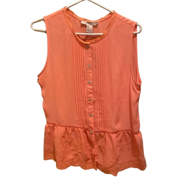 FOREVER 21 Orange Blouse 👚 🍊 - Picture 3 of 6